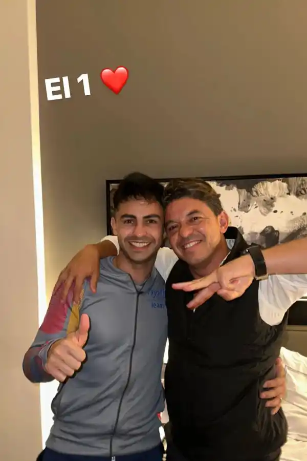 El gesto del “Muñeco” Gallardo que se hizo viral y con el que muchos hinchas de River cargaron a los Boca