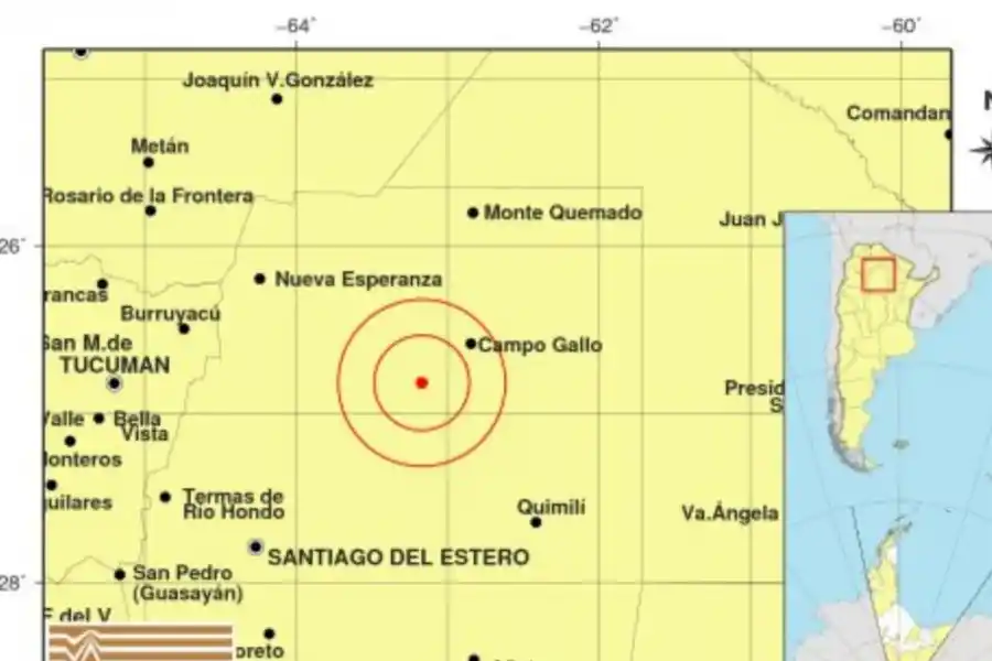 El lugar exacto del sismo.