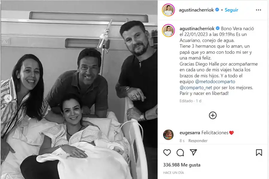 Foto tomada de Instagram: @agustinacherriok.