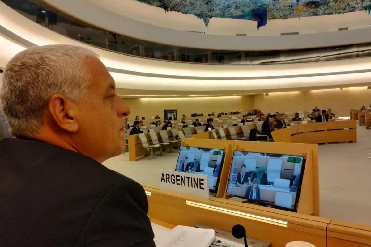 El secretario de Derechos Humanos, Horacio Pietragalla Corti, presentó un informe ante las Naciones Unidas 