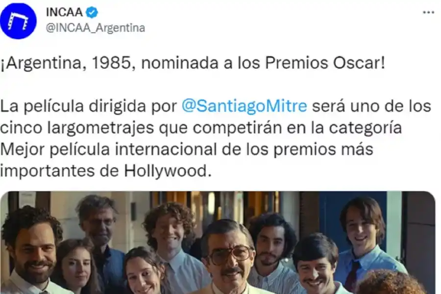 Argentina 1985: los mensajes de los famosos por la nominación al Oscar