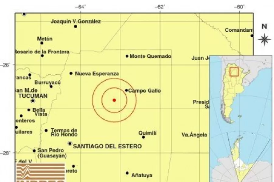 Fuerte sismo de 6.1 grados en Santiago del Estero