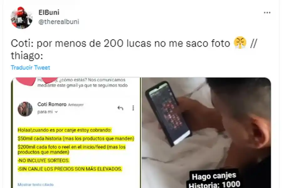 Gran Hermano: No incluye sorteos, la insólita cifra que cobraría Coti para hacer publicidad