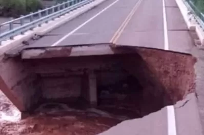 Atención si viajás: Se derrumbó un puente de la ruta turística que lleva a Cafayate