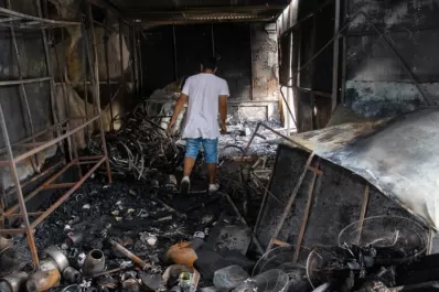 “En los puestos encontramos artículos de pirotecnia”