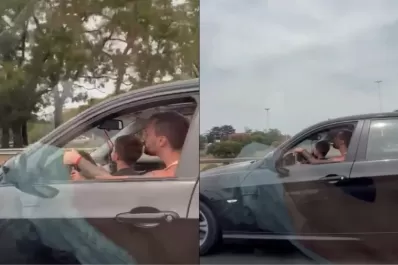 Otra vez la imprudencia al volante: un hombre hizo manejar a un niño en plena autopista de Buenos Aires
