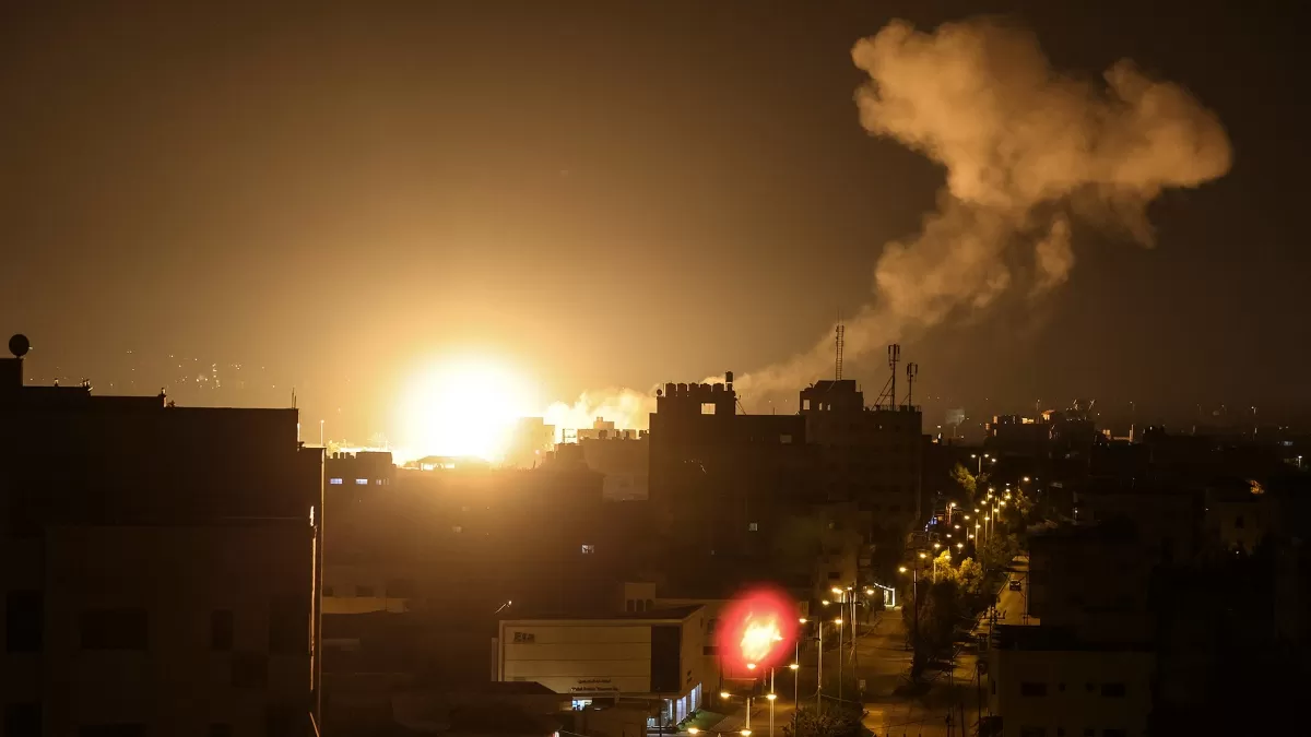 Israel volvió a atacar Gaza. Foto AFP