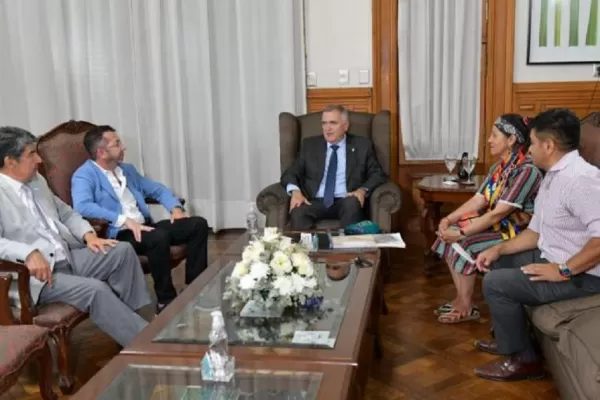 Liberaron a la cacique Mamaní y fue recibida por Jaldo en Casa de Gobierno