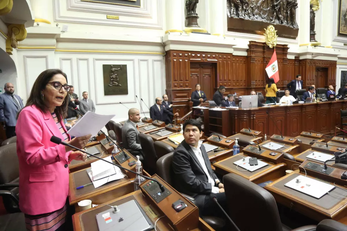 Pleno del Congreso de Perú, en Lima.EFE