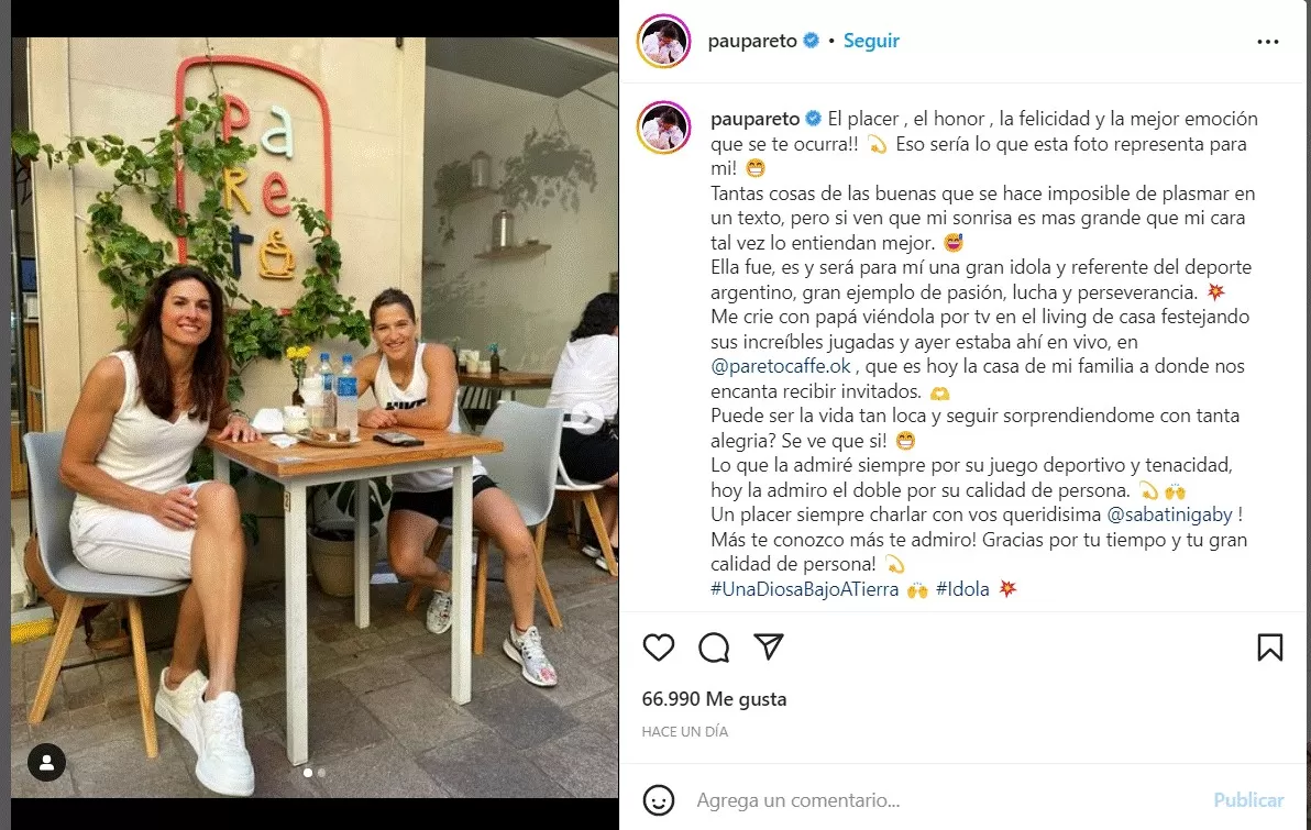 Foto tomada de Instagram / @paupareto.