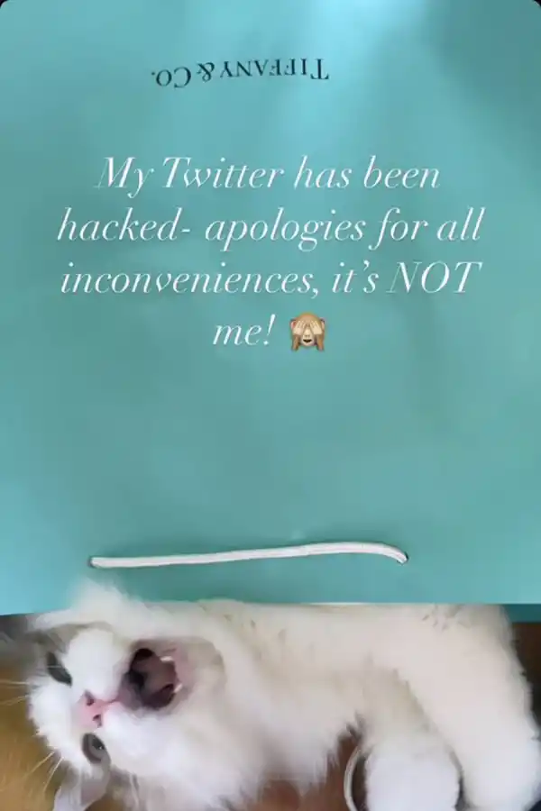 La aclaración de la actriz a través de Instagram.