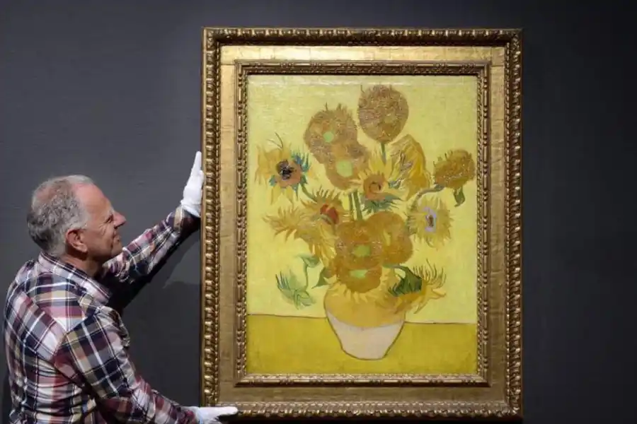 “LOS GIRASOLES”. Se subastó a un precio récord en 1987.   