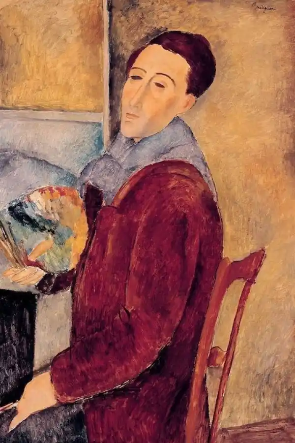 AUTORRETRATO. Este cuadro es un óleo pintado en 1919 en París. 