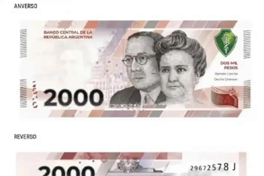 ¿Cómo será el nuevo billete de $ 2.000 que entrará en circulación en el segundo semestre?
