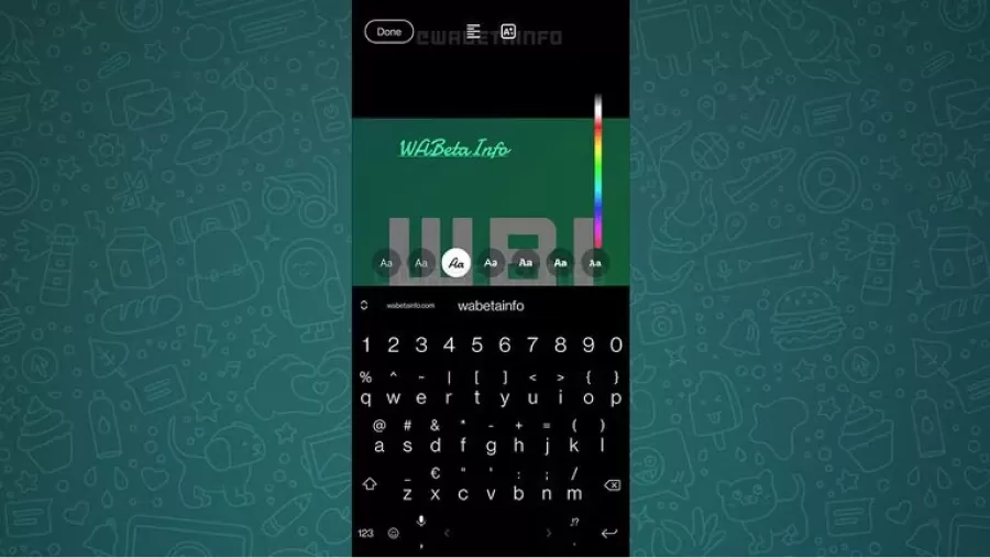 WhatsApp lanzó un nuevo editor de texto. - Foto: Captura de pantalla realizada por WABetaInfo