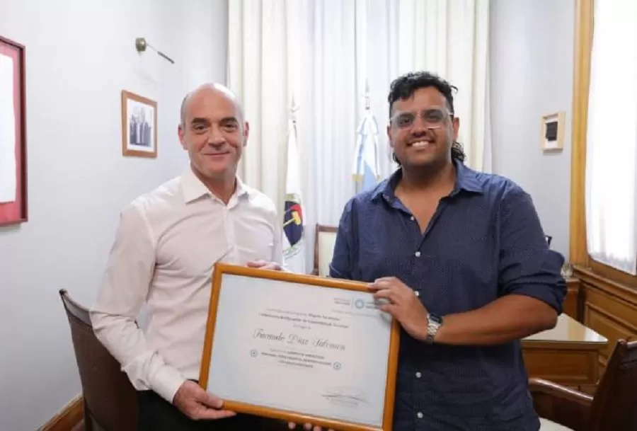 El emprendedor Facundo Díaz Salomón recibió el galardón Orgullo Tucumano
