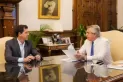 Tras los cruces, Alberto Fernández y Wado de Pedro se reunieron en la Quinta de Olivos