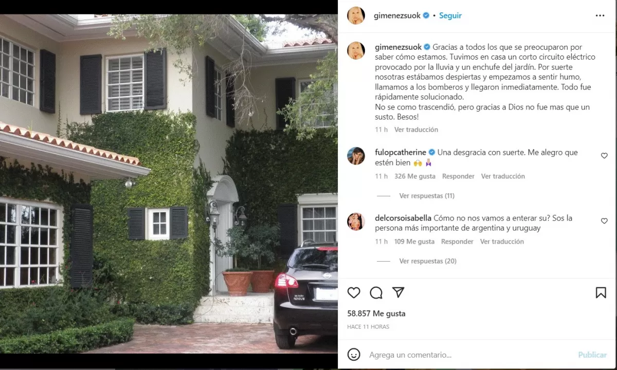 Foto tomada de Instagram / @gimenezsuok.