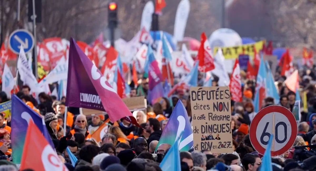FRANCIA. Nueva jornada de protestas contra la reforma de las jubilaciones que impulsa el Gobierno.