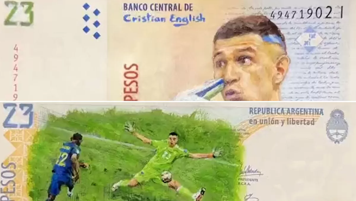 Billete del Dibu Martínez