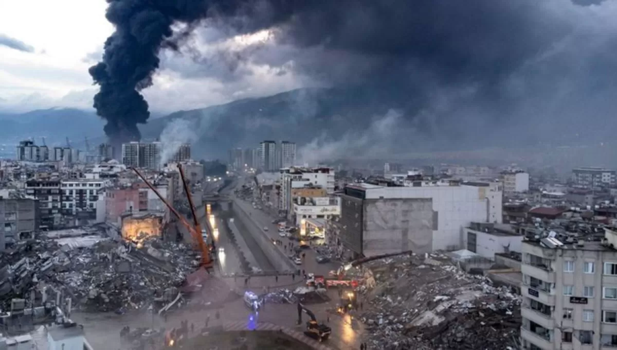 DESASTRE. La ciudad turca de Gaziantep es una de las más afectadas por el fuerte sismo del lunes. 