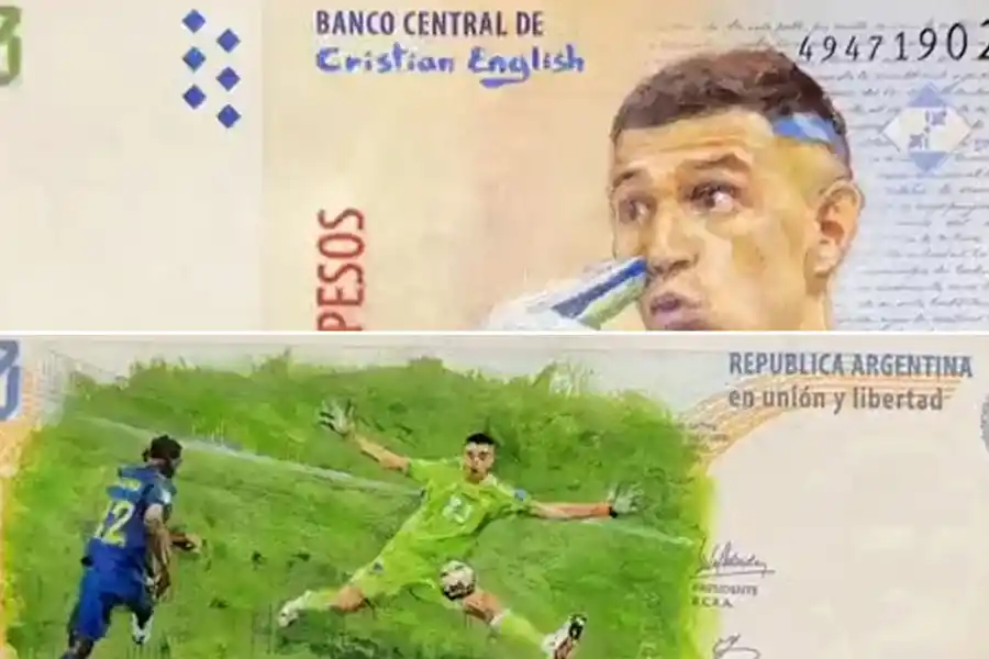 Billete del Dibu Martínez