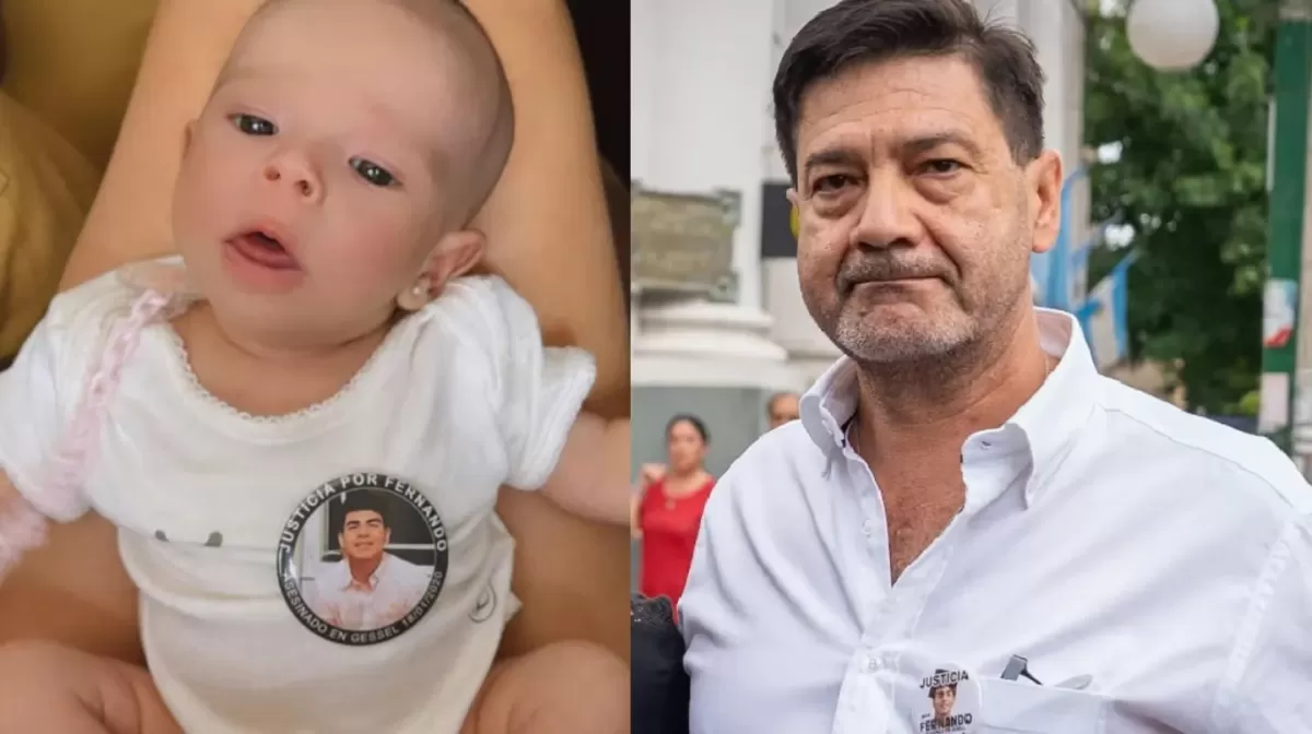 El tierno video del papá de Fernando Báez Sosa con la hija de Barby Franco y Fernando Burlando