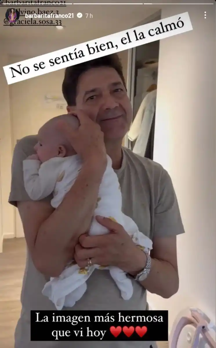 El tierno video del papá de Fernando Báez Sosa con la hija de Barby Franco y Fernando Burlando