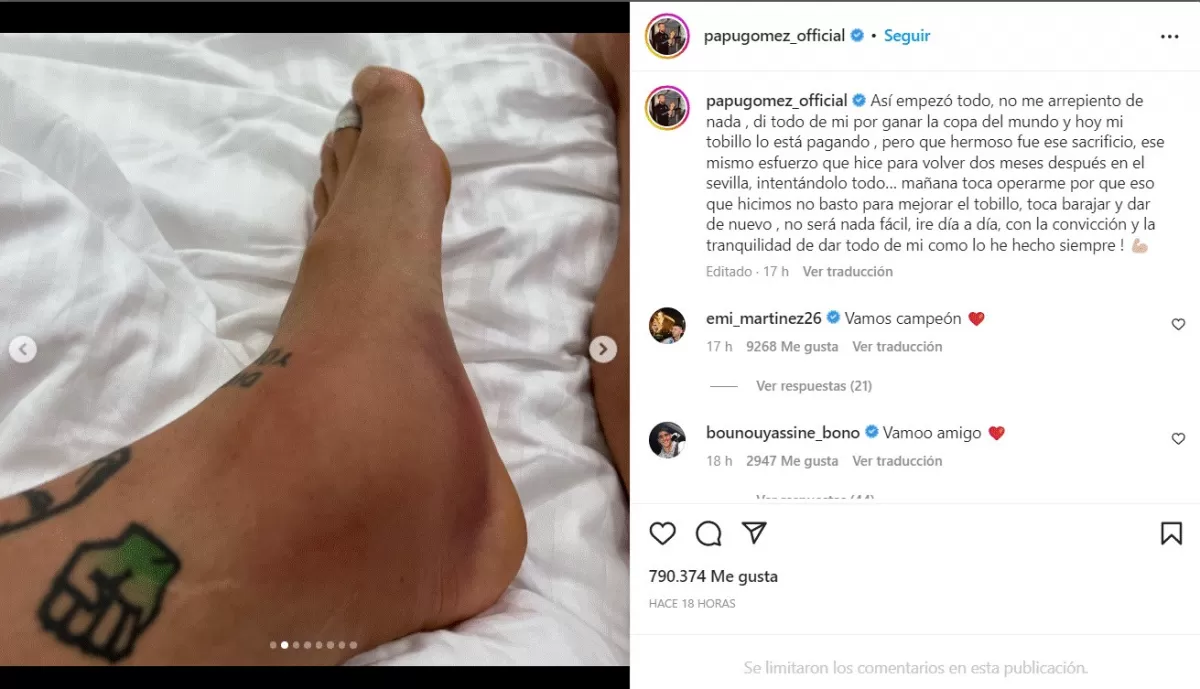 Foto tomada de Instagram @papugomez_official.