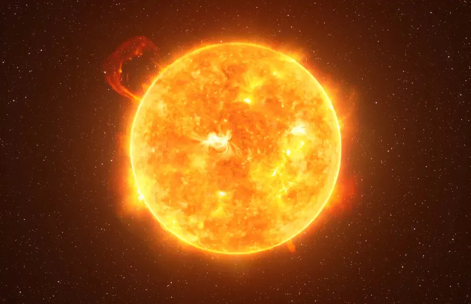 El impresionante video del desprendimiento de la corteza del Sol