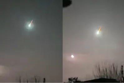 Un meteorito cruzó la atmósfera de la tierra y dejó un impactante video