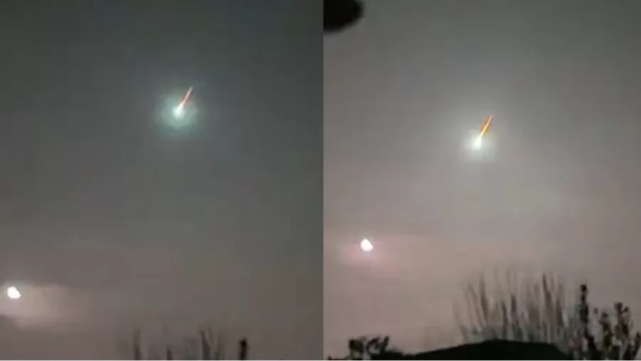 Un meteorito cruzó la atmósfera de la tierra y dejó un impactante video