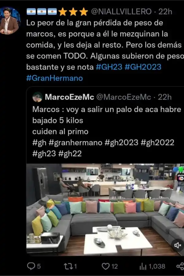 Perder peso en Gran Hermano: ¿Qué está pasando con Marcos?