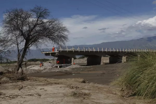 Proponen una solución rápida para reutilizar el puente caído sobre el río Santa María