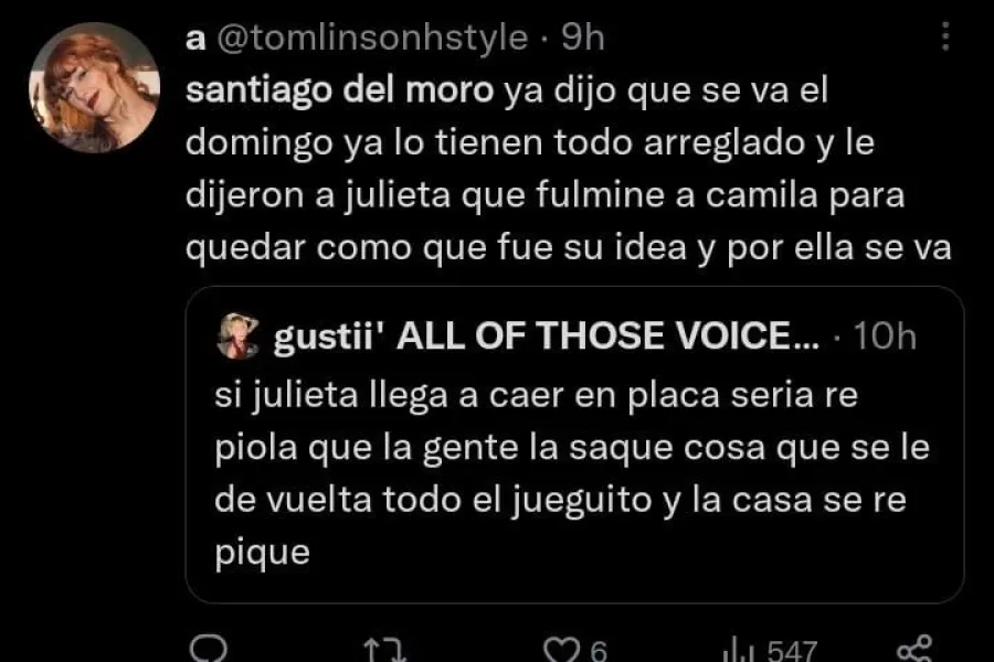 Santiago del Moro filtró quién quedará eliminado en 'Gran Hermano' el domingo y causó revuelo