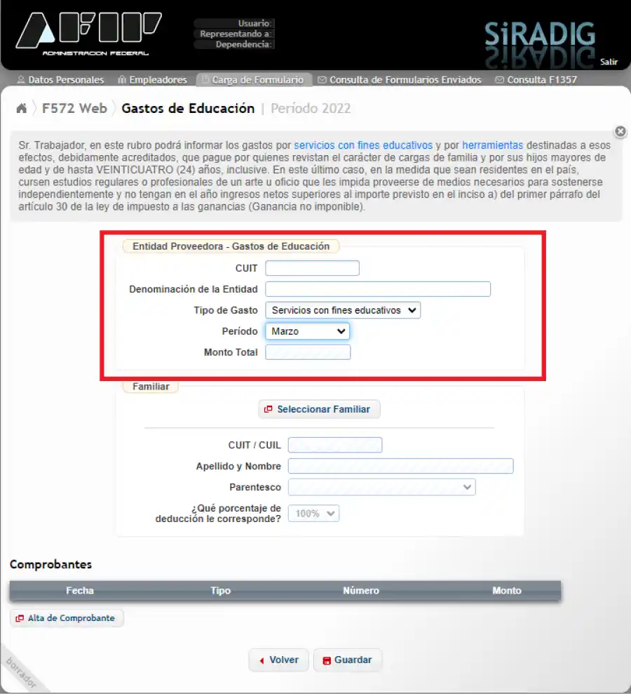 Impuesto a la Ganancias: paso a paso de cómo deducir los gastos educativos en la web de AFIP