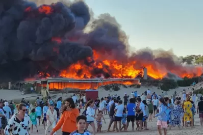Se incendió el parador La Susana en José Ignacio