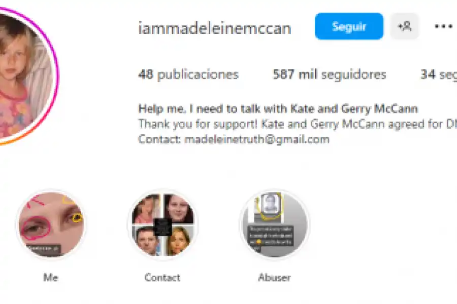 Estas son las pruebas por las que una joven asegura ser Madelein McCann