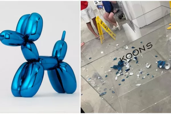 Una escultura de U$S 40.000 dólares se hizo trizas