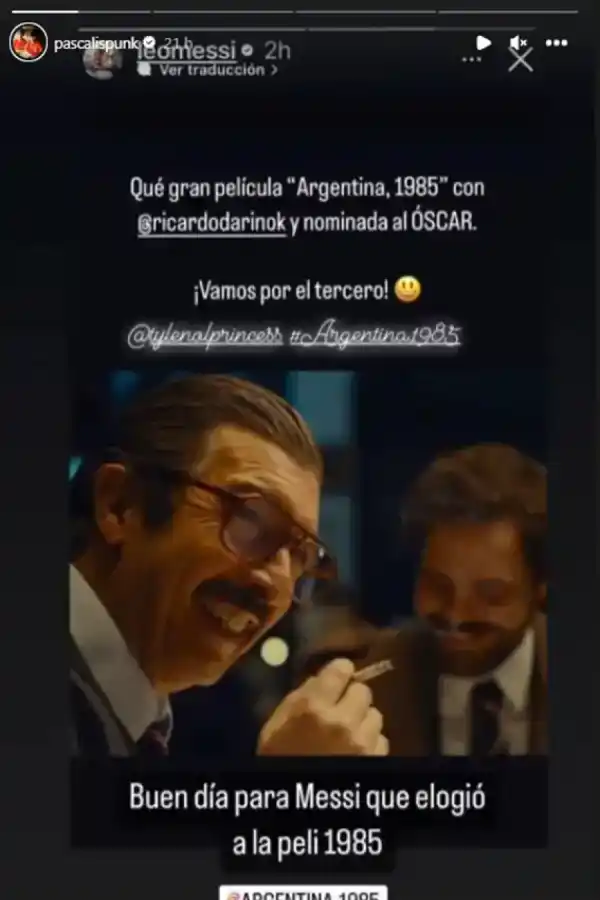 Pedro Pascal se sumó a Lionel Messi y envío su apoyo a la película “Argentina 1985”