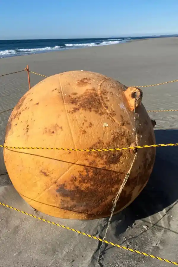 Revelaron curiosos detalles sobre la bola gigante de hierro que apareció en una playa de Japón