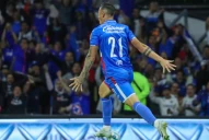 Augusto Lotti anotó su primer gol en México y nada menos que en el Azteca