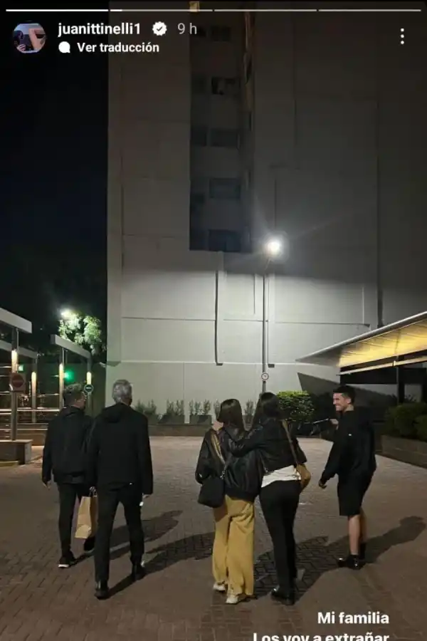 El posteo de Juanita Tinelli en su cuenta de Instagram.