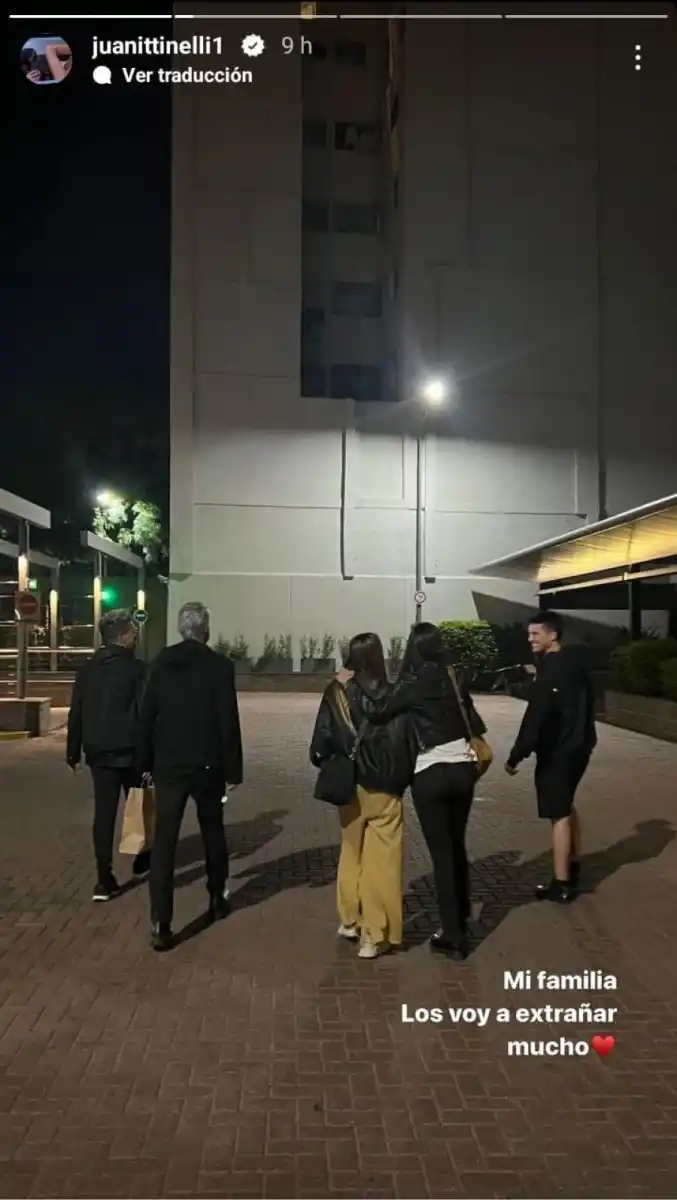 El posteo de Juanita Tinelli en su cuenta de Instagram.
