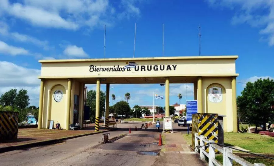 Frontera entre Argentina y Uruguay.