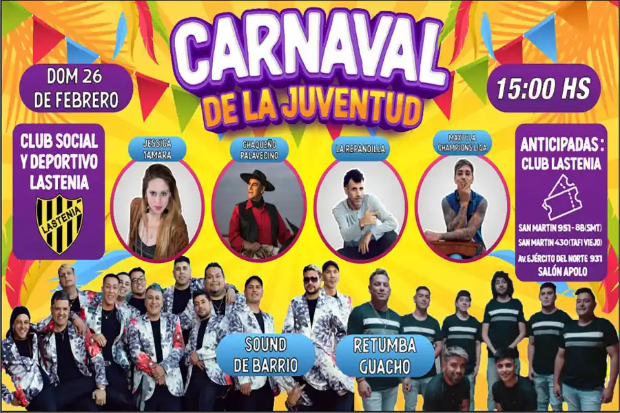 Despedí al Carnaval con el Chaqueño Palavecino y grandes figuras locales