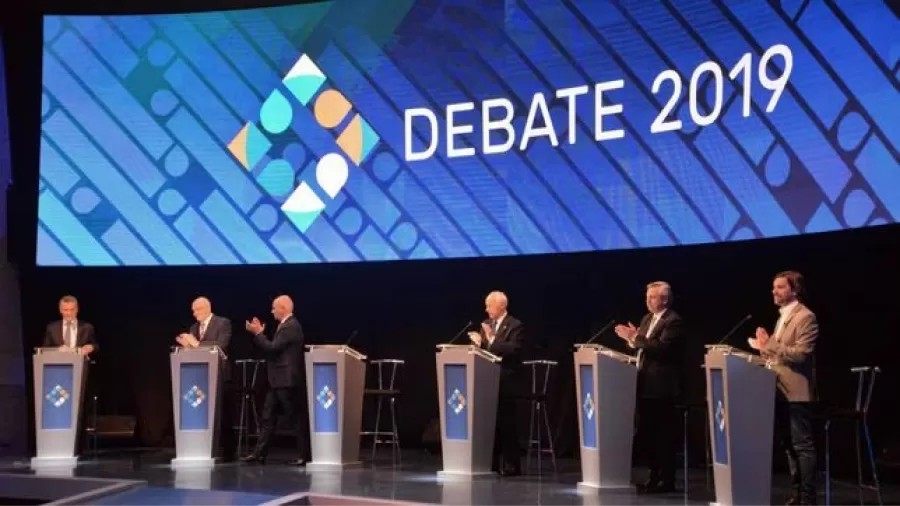 Imagen ilustrativa del debate presidencial de 2019.