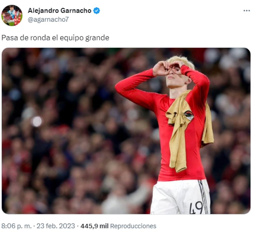 Alejandro Garnacho menospreció al Barcelona y crece la incertidumbre sobre la reacción de Messi