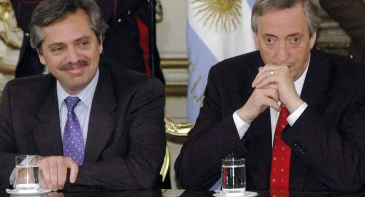 Alberto Fernández y Néstor Kirchner.