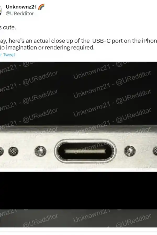 Filtran fotos del iPhone 15: cómo se ve el nuevo puerto de carga